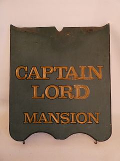 CAPT. LORD MANSION SIGN 