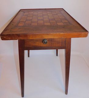 ANTIQUE CHESS TABLE 