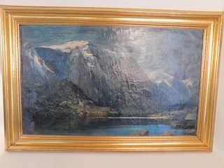 ROBERT KLUTH PAINTING MOUNTAINS