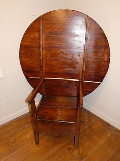 ANTIQUE CHAIR TABLE 