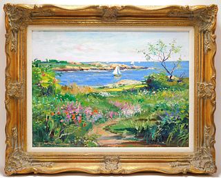 Wayne Morrell Massachusetts Coastal Bloom Painting