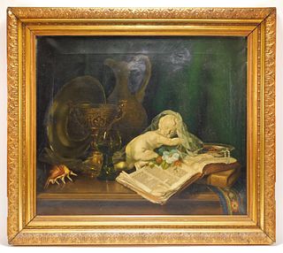19C Neoclassical Still Life Painting