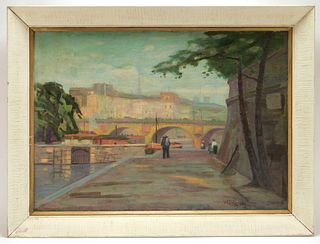 French Impressionist Parisian Street Painting