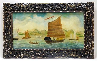 Kolene E. Spicher Maritime Harbor Painting