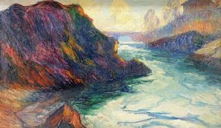 Impressionist Coastal Landscape Painting