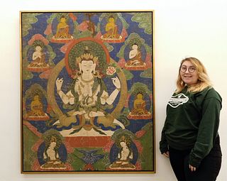 LG Tibetan Buddha Thangka Painting