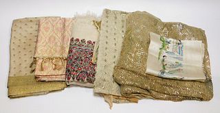 6PC Indian & Chinese Embroidered Textile Group