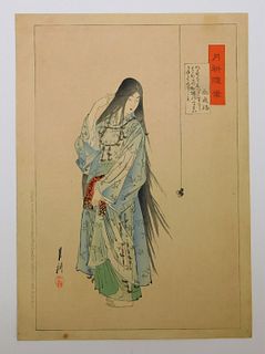 Ogata Gekko Princess Soto'ori Woodblock Print