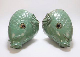 PR Chinese Pottery Fish Head Fountains