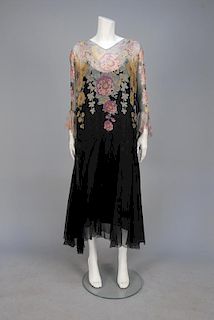PRINTED CHIFFON DAY DRESS, 1920s.