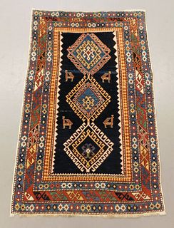 Antique Pictorial Peacock Shirvan Carpet