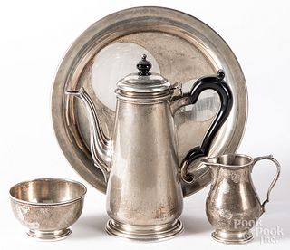 Tiffany & Co. sterling silver tea service and tray