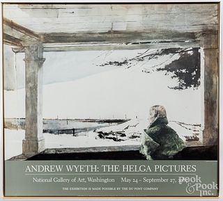 Andrew Wyeth exhibition poster, The Helga Pictures