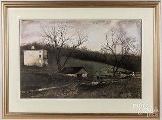 Andrew Wyeth print, Evening at Kuerners