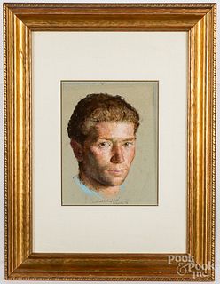 Joseph Hirsch pastel portrait of a gentleman