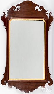 Chippendale mahogany mirror, ca. 1800