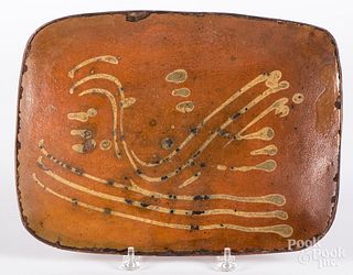 Redware loaf dish, 19th c.