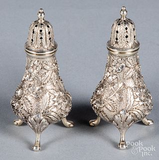 Pair of Baltimore sterling silver shakers