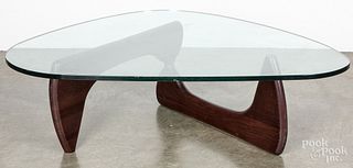 Isamu Noguchi glass top coffee table