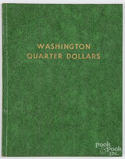 Seventy-seven Washington silver quarters.