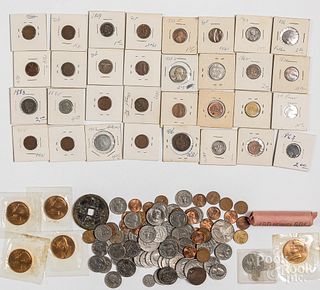 Miscellaneous US and foreign coins.