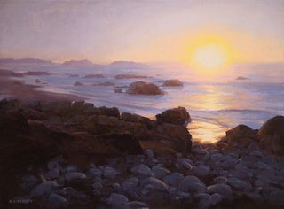 LAURIE KERSEY, Sunset on the Rocks