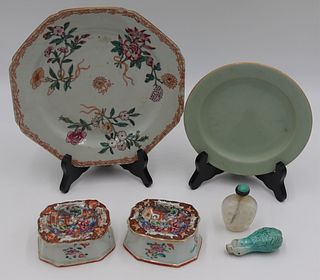 Assorted Chinese Porcelain and Snuff Bottles.