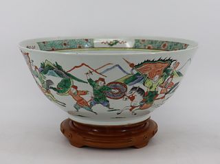 Antique Enamel Decorated Chinese Porcelain Bowl.