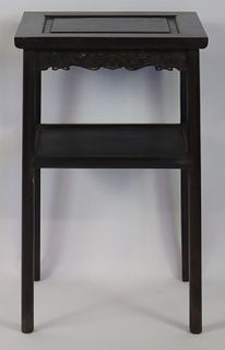 Possibly Chinese Zitan? Two Tier Table.