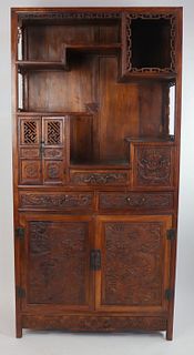 Possibly Chinese Huanghuali? Cabinet.
