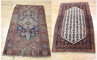 2 Antique & Finely & Woven Area Carpets.