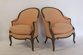 A Pair Of Antique French Bergeres.