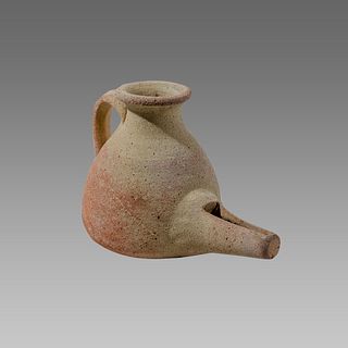 Ancient Holy Land Islamic Terracotta Oil Lamp c.10th-13th century AD.