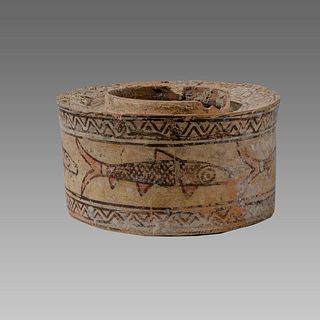 Indus Valley Terracotta Pyxis bowl c.1000-2000 BC. 