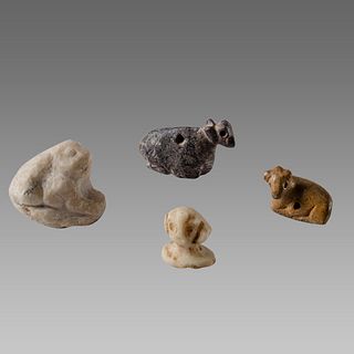 Lot of 4 Ancient Near Eastern Stone Animal Amulets c.2nd Millennium BC. 