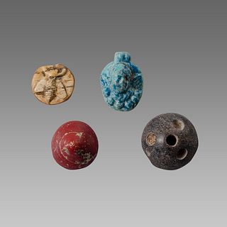 Lot of 4 Ancient Roman Amulets Ca.1st-2nd century AD. 