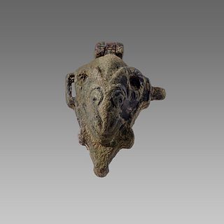 Ancient Roman Bronze Face/Goat Mold c.2nd/4th cent AD. 