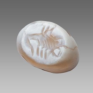Ancient Sasanian Agate Seal with Scorpion c.5th century AD.