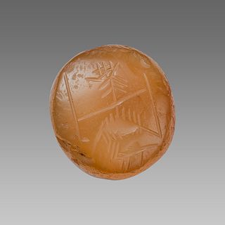 Ancient Sasanian Agate Seal with Figure c.5th century AD. 