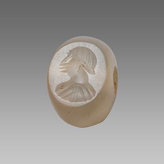 Ancient Sasanian Agate Seal with Bust c.5th century AD.