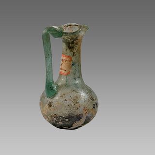 Ancient Roman Glass Jug c.2nd century AD.