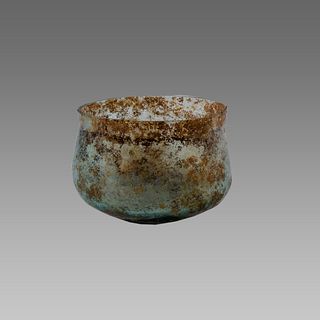 Ancient Roman Glass Bowl c.2nd century AD. 