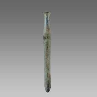 Ancient Roman Glass Medical Bottle c.2nd century AD. 