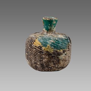 Ancient Islamic Glass Bottle c.8th century AD.