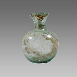 Ancient Roman Glass Bottle c.1st century AD. 
