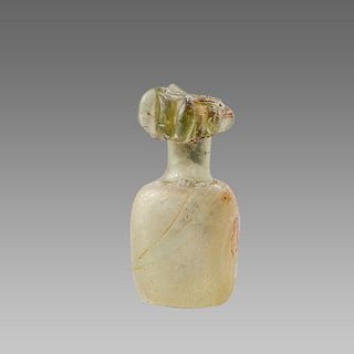 Ancient Islamic Cut Glass Bottle c.8th century AD.