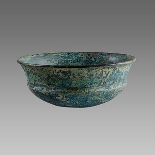 Ancient Near Eastern Luristan Bronze Phiale Bowl c.8th century BC. 