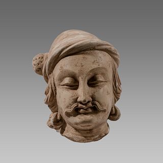 Gandharan Style Stucco Head of A Man.