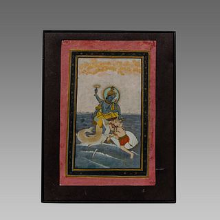 Indian Miniature Painting Probably 18th/19th century. 
