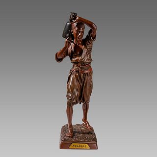 19th century French Bronze Arab Figure signed Hiolin. 